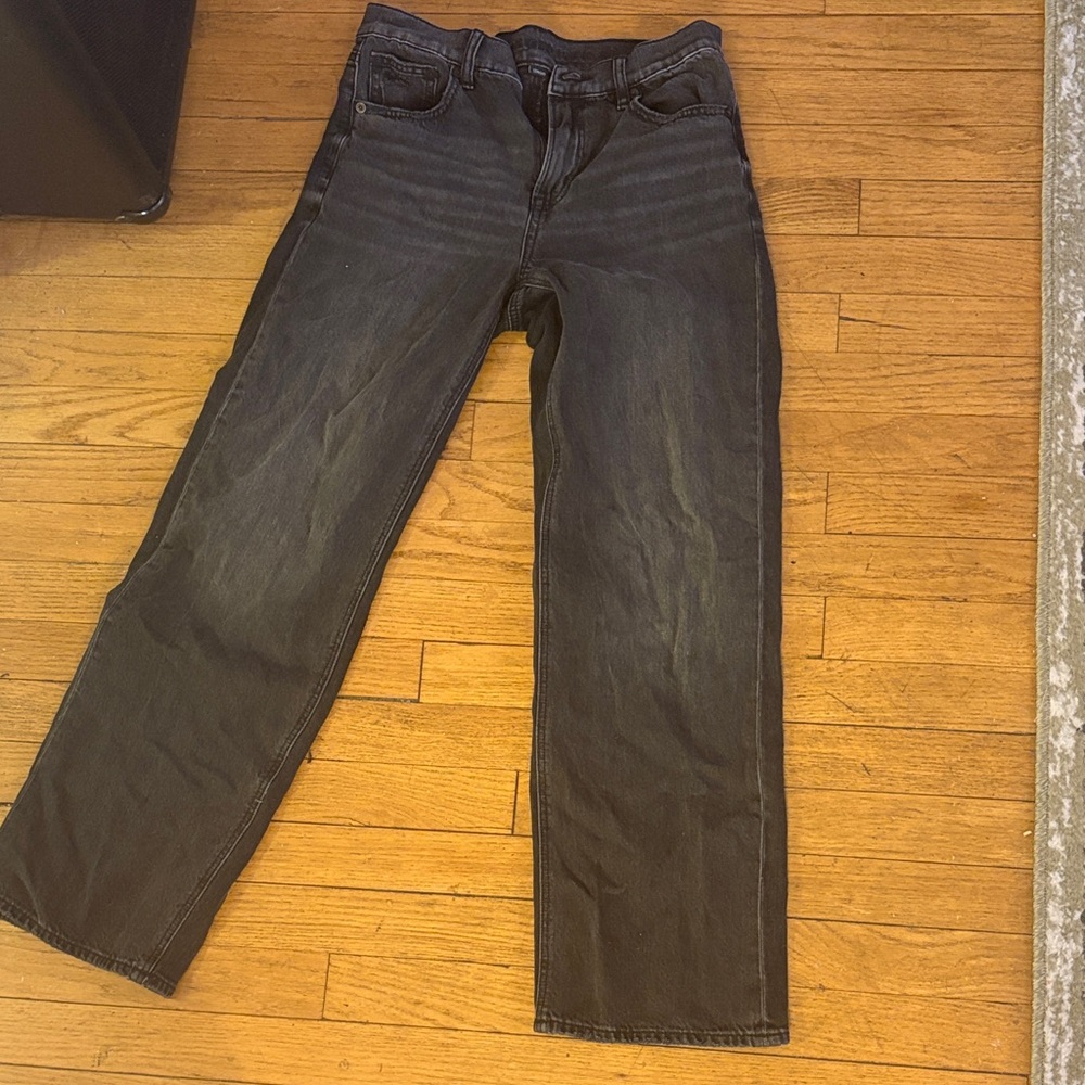 American Age Dark Gray Straight Jeans
